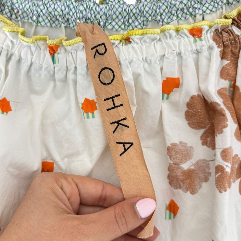 Rohka‎ Cotton Printed Mini Dress - Picture 9 of 11
